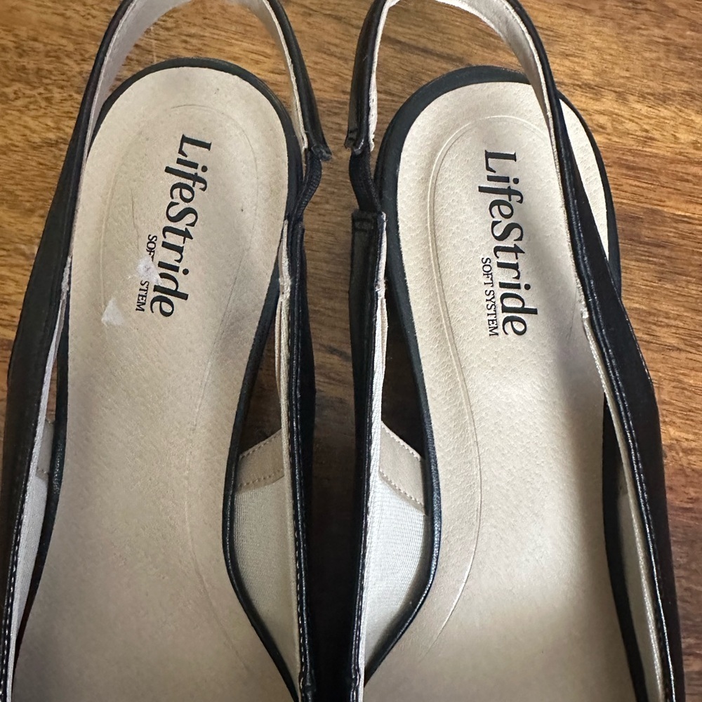 Lifestride 2” slingback shoes size 10 as new condition - Picture 4 of 10